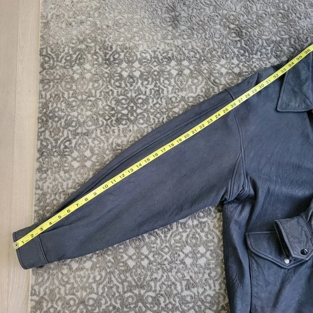 Roughian Men's Leather Jacket Size 44